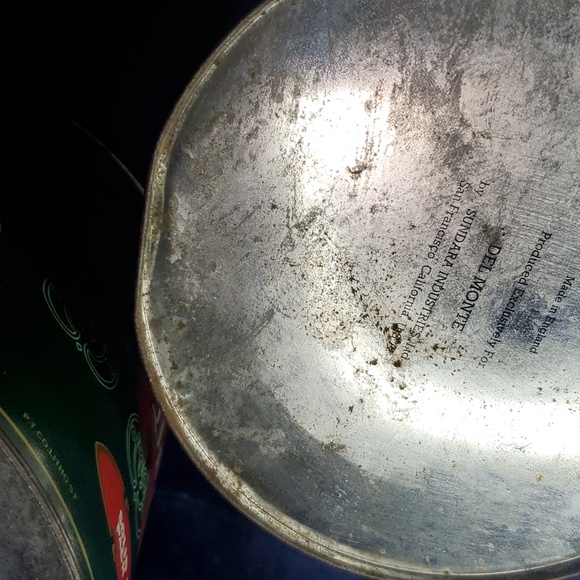 Del Monte (NESTING) canister set consisting of four round metal canisters - Picture 9 of 12